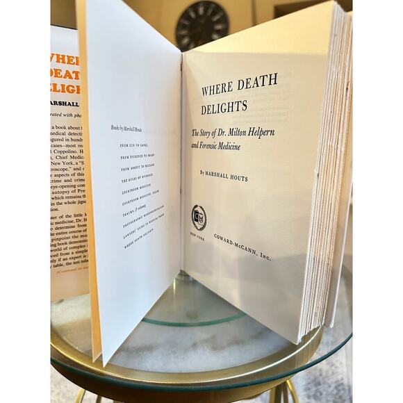 Where Death Delights First Edition | 1967 Hardcover True Crime Book - Picture 9 of 9